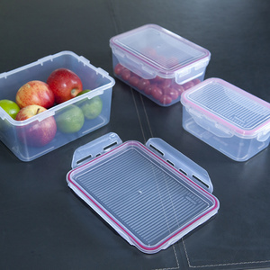 3PCS BPA Free Kitchen and Pantry Organization Clear Airtight Food Storage Containers Set with Lids Fast and Simple Lock