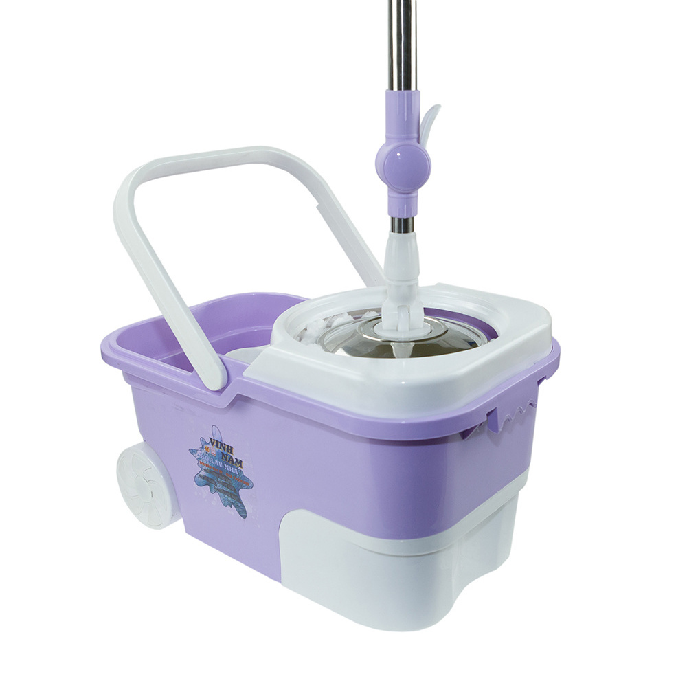 Spinning Mop 360 Rotating Magic Mop with Bucket Inox Spin Basket with Wheels Kit Floor Cleaner Set