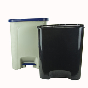 25 Liter Trash Can Plastic Kitchen Waste Bin Odor Protection with Lid Hands Free with Step On Foot Pedal and Garbage Bag