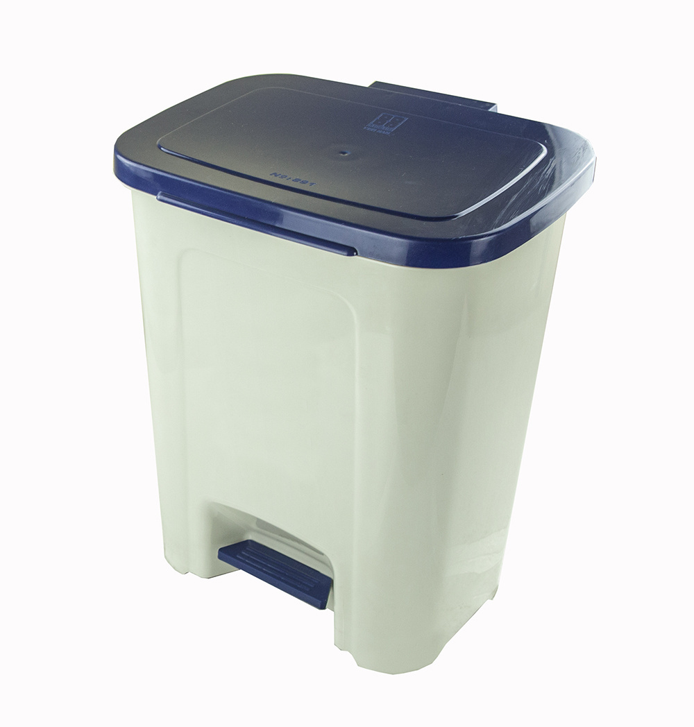 Trash Can Garbage Can Dustbin Kitchen Rubbish Bin Foot Pedal 25L Inner Basket Plastic Kitchen Waste Bins