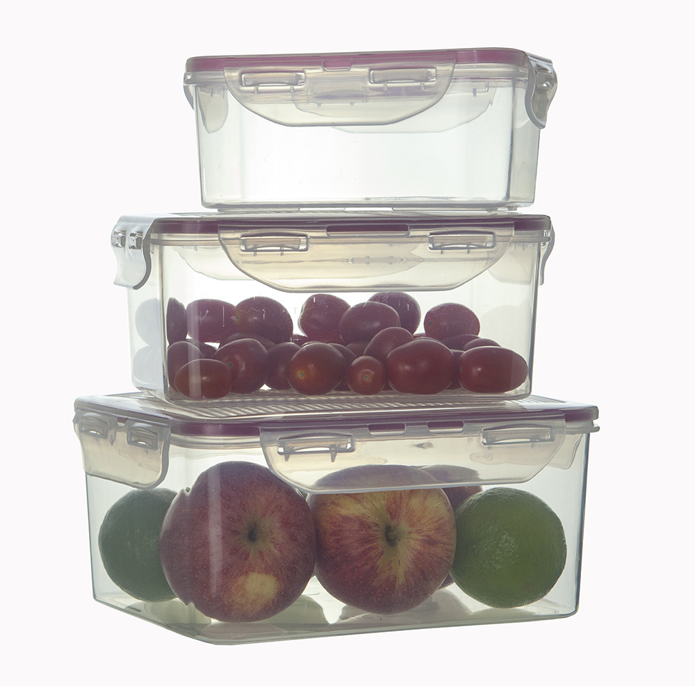 3 pieces Food Containers Storage Set High Quality Pop Up Food Storage Containers Air Tight Food Storage Container Set BPA Free