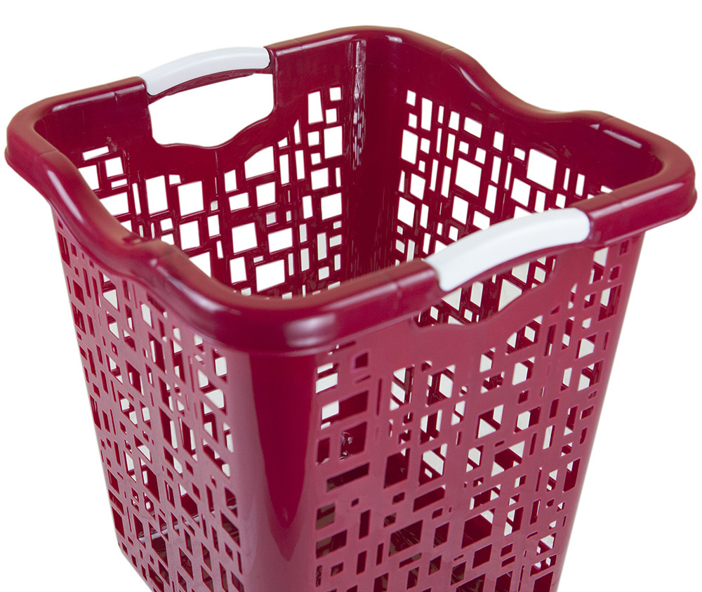 Wholesale Cheap Square Clothes Hamper for Kids Plastic Laundry Basket Multipurpose Storage Basket Clothes Storage Organizer