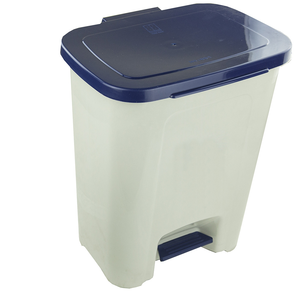 25 Liter Trash Can Plastic Kitchen Waste Bin Odor Protection with Lid Hands Free with Step On Foot Pedal and Garbage Bag