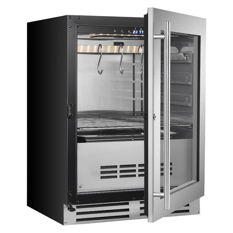 Innovative Reliable Refrigeration Uvc Sterilization System Dry Ager Meat Curing Cabinet Dry Aging Cabinet For Steakhouses