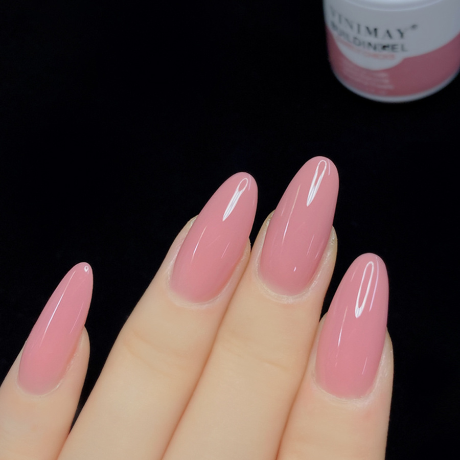 Vinimay Structure Enhancing Fiber Extension Glue No Heat Nails Liquid Nail Pink Uv Colored Brush On Hard Gel Builder Liquid