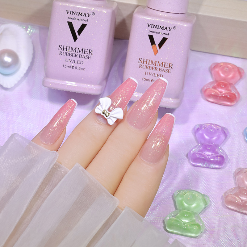 Vinimay private label nail polish glue top coat  uv Led gel nail polish set gel nail polish kit for wholesale