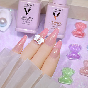 Vinimay private label nail polish glue top coat  uv Led gel nail polish set gel nail polish kit for wholesale