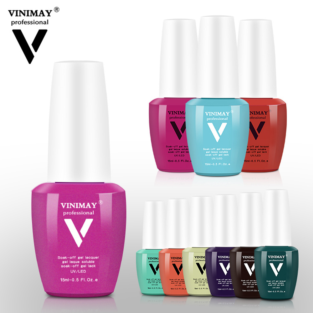 VINIMAY Gel Nail Polish Gelpolish Gel Varnis Gellak Varnish Primer Set Soak Off opies UV Gel Polish Nail Art Salon 15ML