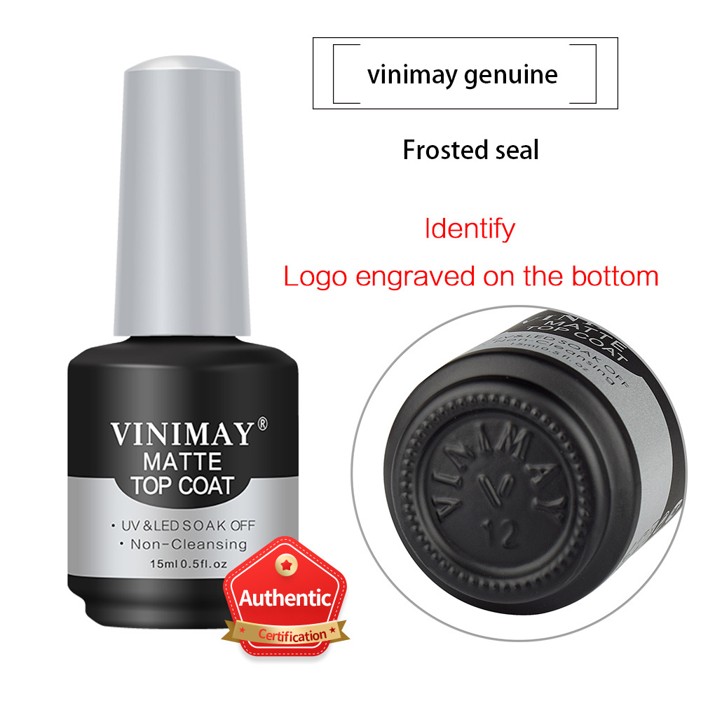 Vinimay OEM Free Sample Private Label Gel Nail Polish Soak Off Top Base Coat Structure Gel Matte Top Primer PH BOND