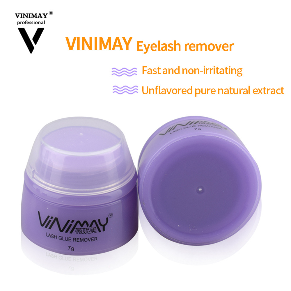 Vinimay Private Label Eyelash Cream Remover, Wholesale Eyelash Extension Remover Cream, Custom Packaging Glue Remover Eyelash