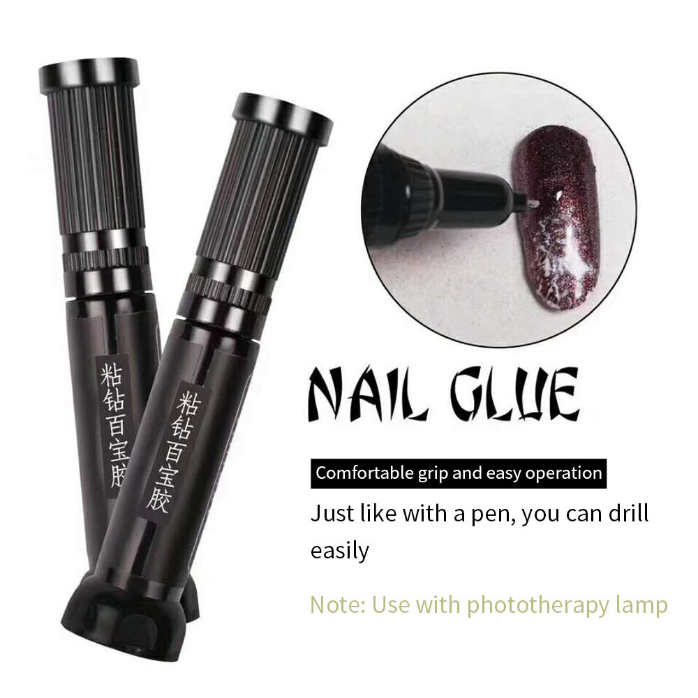 New arrived nail glue gel pen 10ml nail tips glue uv gel private label nail art glue supply