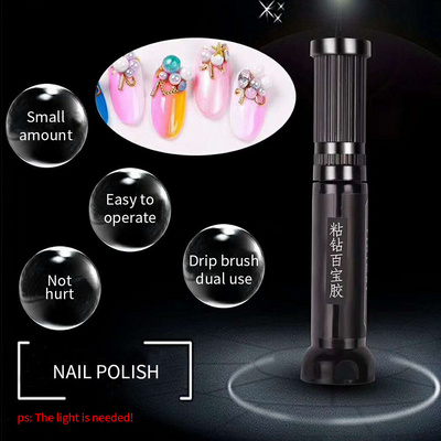 New arrived nail glue gel pen 10ml nail tips glue uv gel private label nail art glue supply