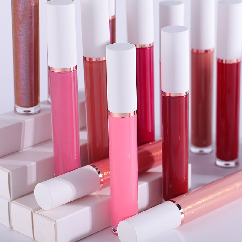 L1#32 Wholesale Cosmetic Custom Logo Lipgloss Lip Gloss Vendors Nude Clear Shinny Shimmer Lip Gloss Private Label