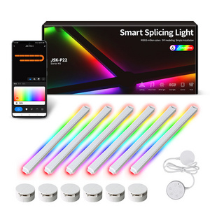 Led Dimmable Gaming And Home Decor Wall Lights Neon Triangle Lights Starter Kit For Wall