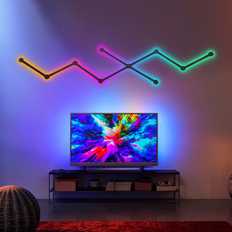 RGB Smart Glide Wall Light Decorative Wall Panels For Room Background Decorative Light Wholesale