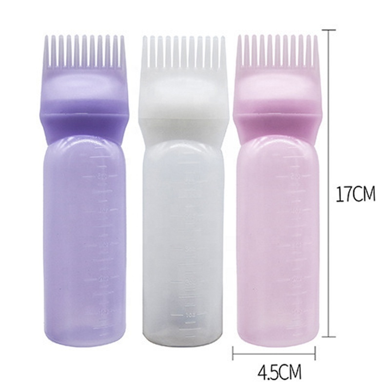 Barber accessories Styling Tools Packaging Root Comb Applicator Brush Plastic Hair Dye Applicator Bottles For Hair Oil bottle