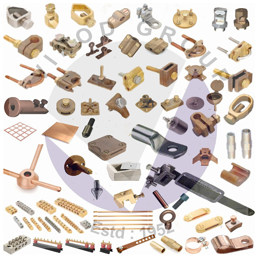 Rod To Earthing & Grounding Cable Clamp Range Electrical Clamps And Clips