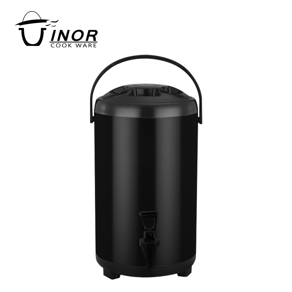 10L large capacity hot and cold drink dispenser tea urn stainless steel insulated beverage dispenser for water milk tea coffee