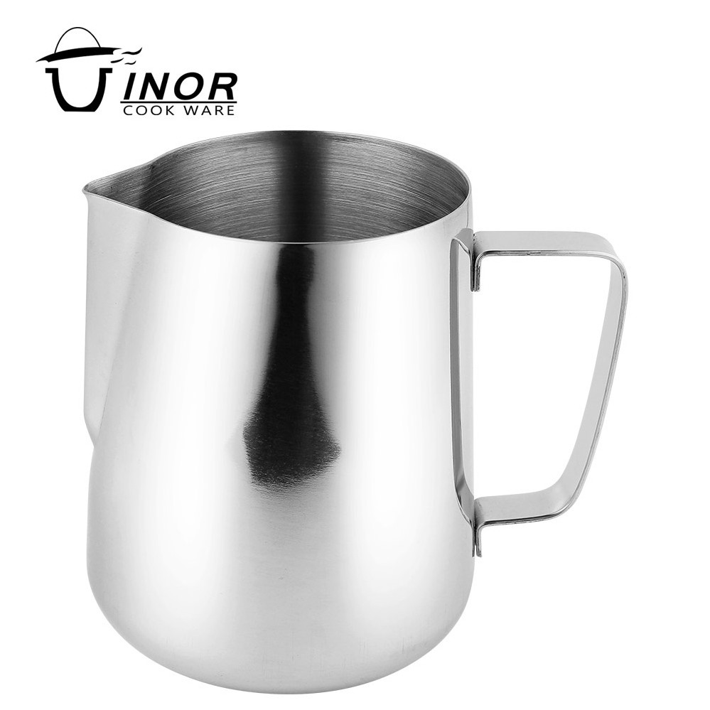 Factory wholesale different sizes latte art pitcher stainless steel milk jug for coffee milk frothing pitcher tools