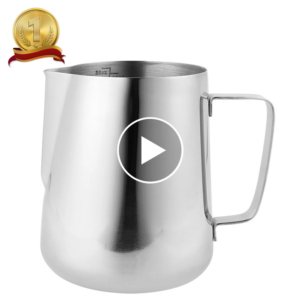 Factory wholesale different sizes latte art pitcher stainless steel milk jug for coffee milk frothing pitcher tools