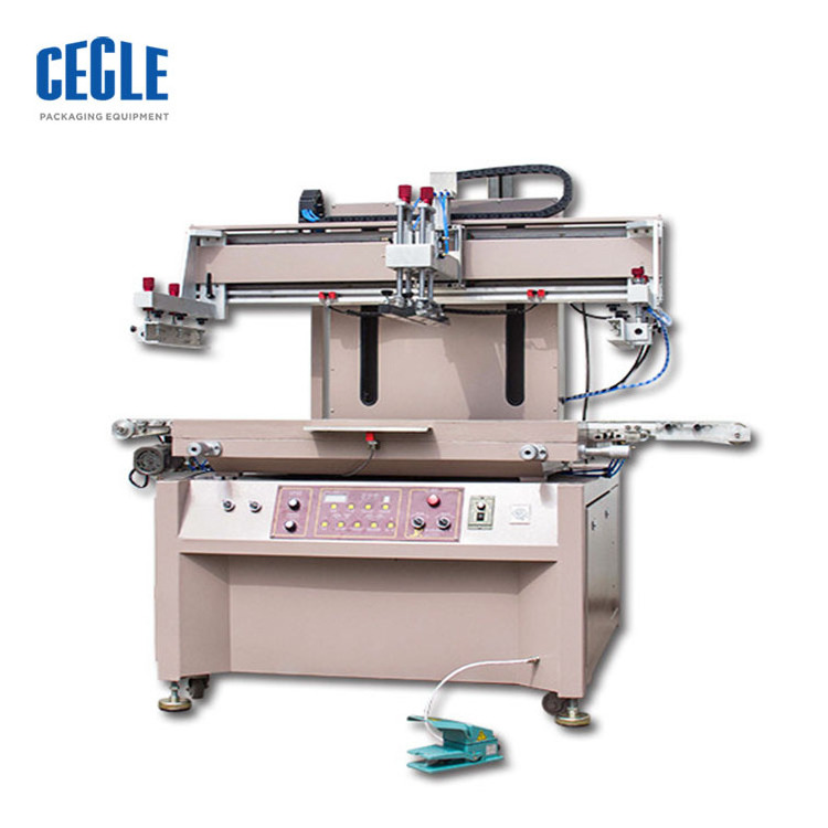 semi auto nonwoven silk screen printing machine