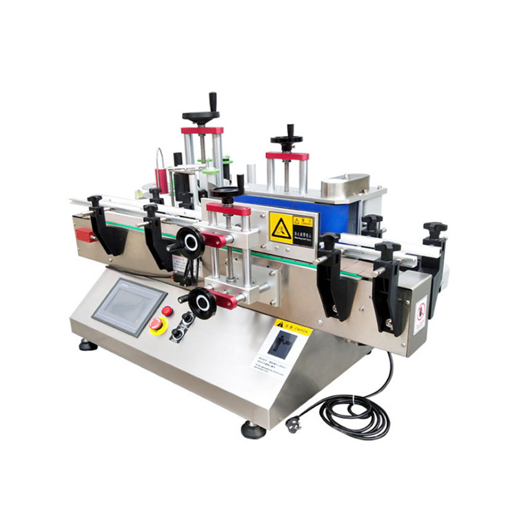 Automatic round bottle labeling machine, label applicator machine, biotechnology ampoule vial labeling machine