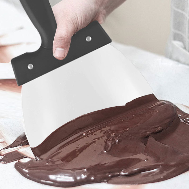 Value Cake Chocolate Baking Stainless Steel Scraper Tool Kitchen Accessories Cake Scraper