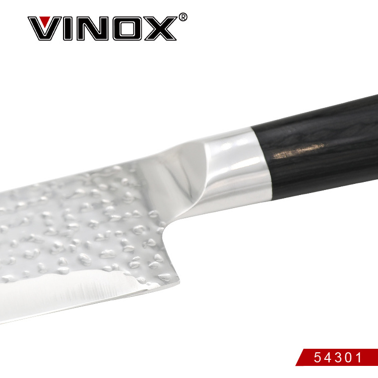 Chef's Knife 8-inch with Stainless Steel & pakka wood handle