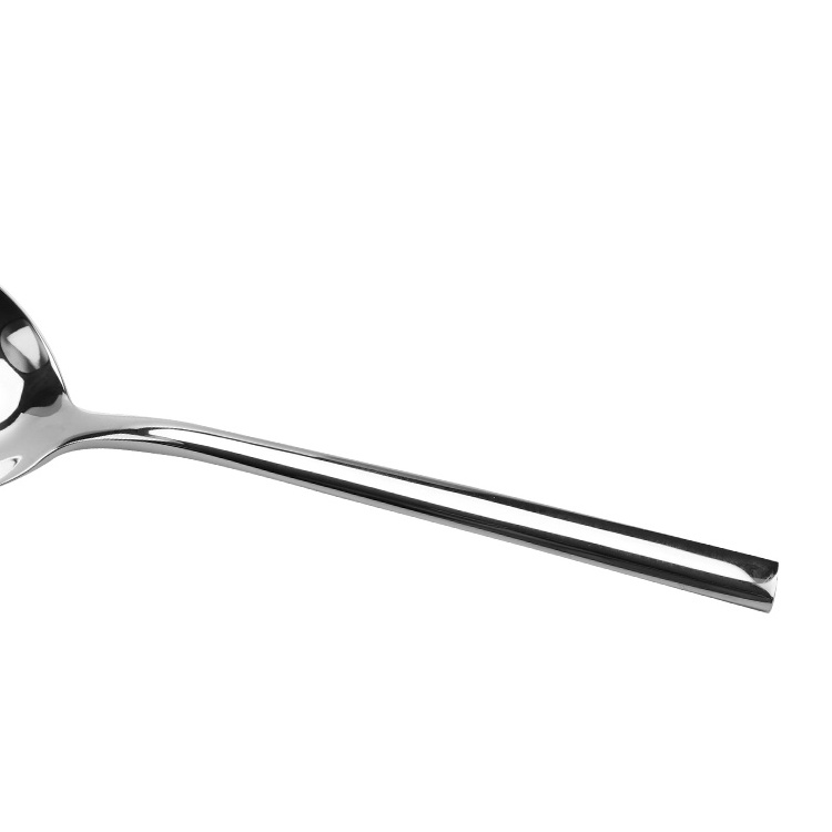 Wholesale cheap customizable sturdy and durable stainless steel round soup spoon