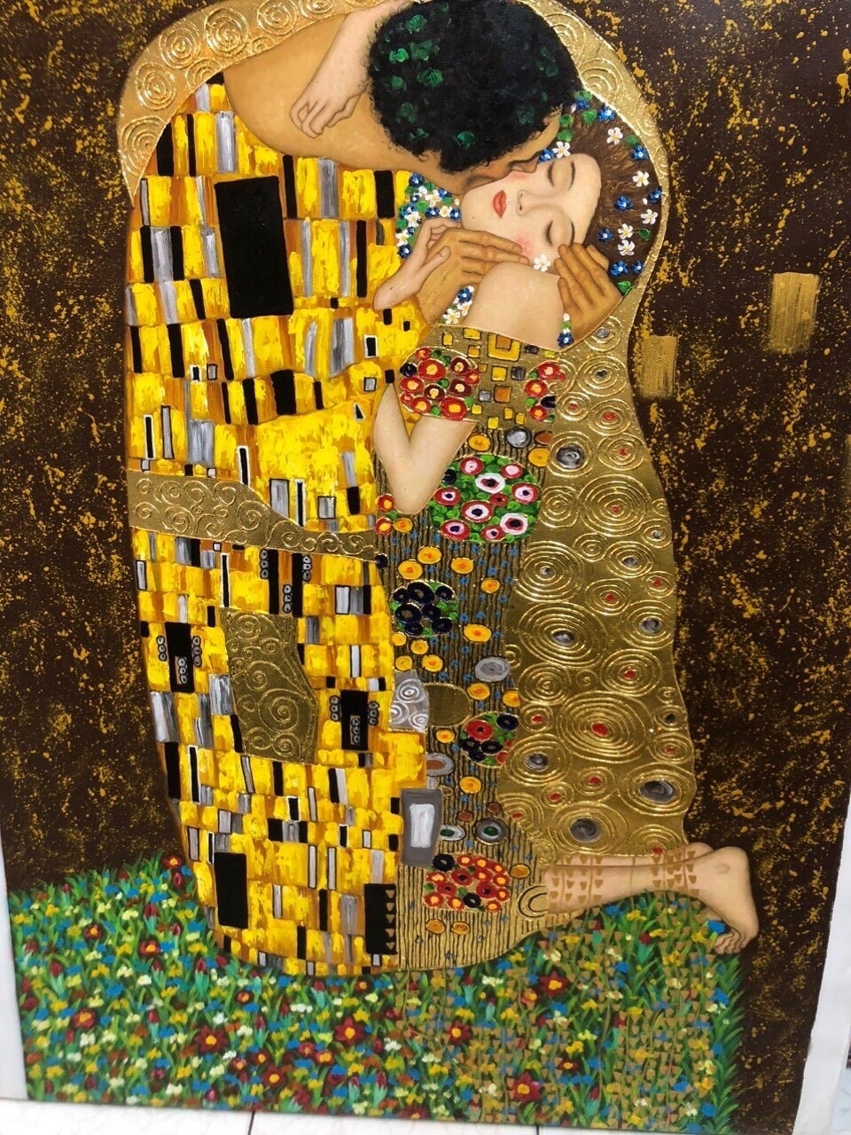 Portrait Wall Art Style Canvas Fabric Handpainted Subjects Durable Feature Reasonable Price Gustav Klimt Painting