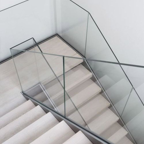 Wholesale 304 316 Customized Frameless Balustrade Balcony  Staircase Aluminum U Channel  Glass  Railing