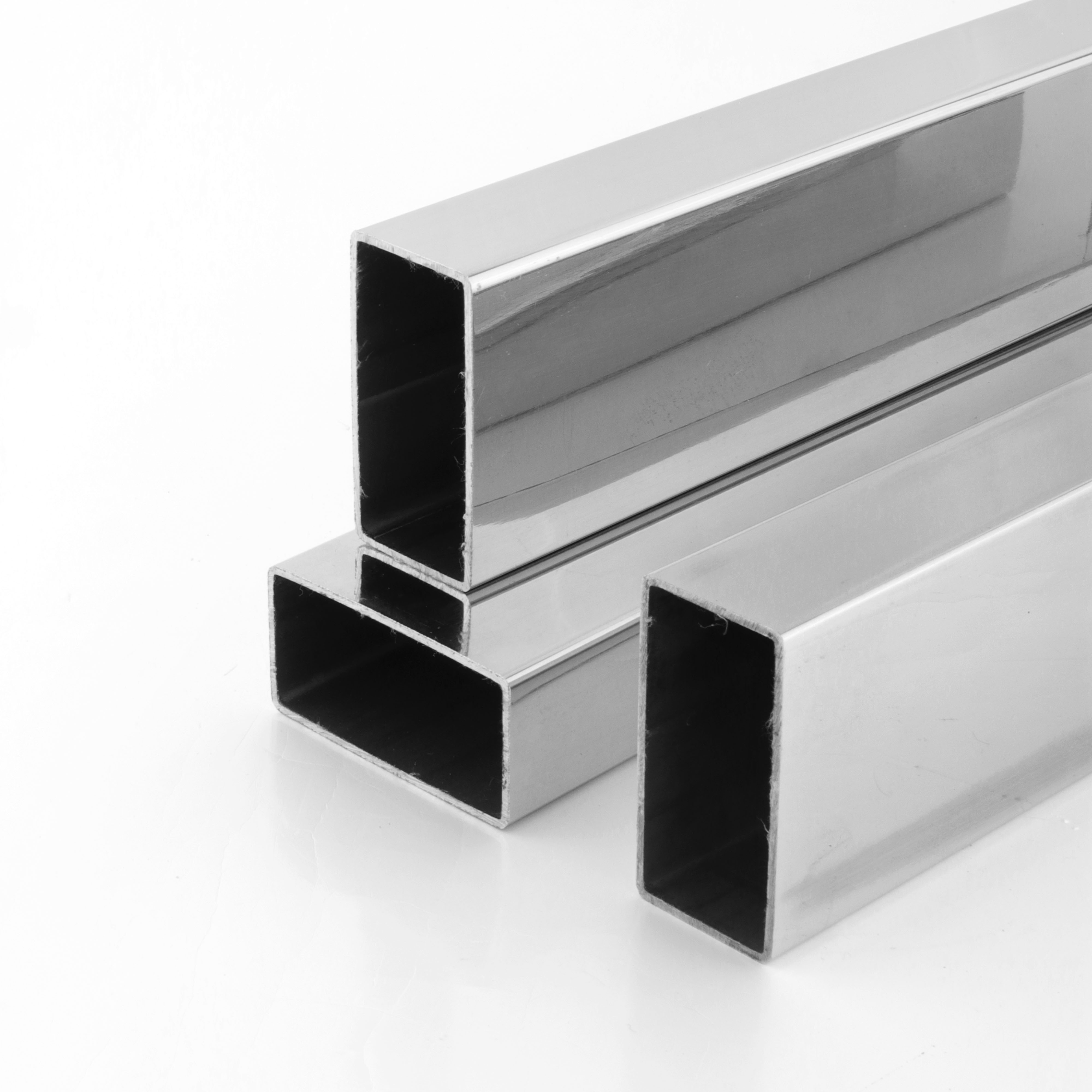 A554 Stainless Steel Tubes 201 Rectangular Pipe BA SS Rectangular Pipes Polished   Stainless Steel Tube