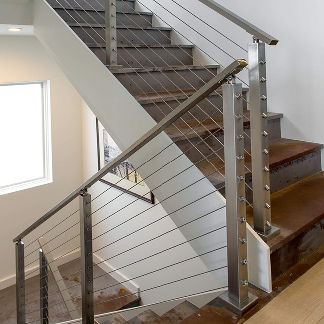 Factory Wholesales Balustrade Stainless Steel Handrail Stair Railing Baluster Systems ,Staircase Railing, Cable Railing