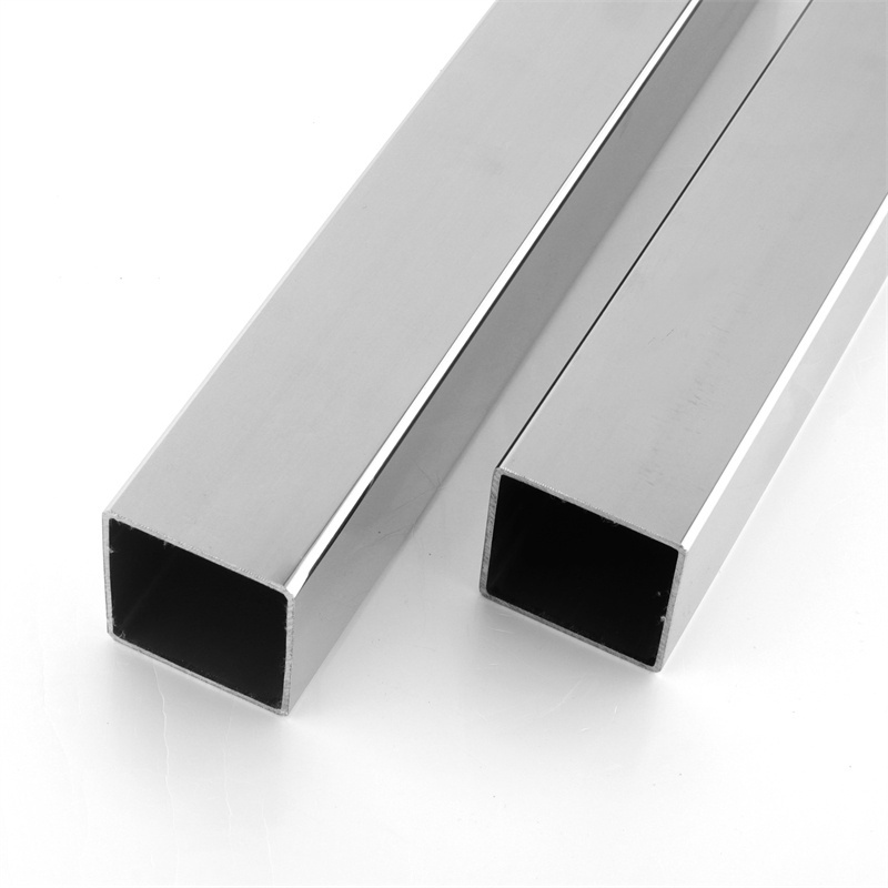 Factory Price 201 304 316  Square Rectangular Stainless Steel  Tube 304   Welded Material Steel 316  Stainless Steel Pipes