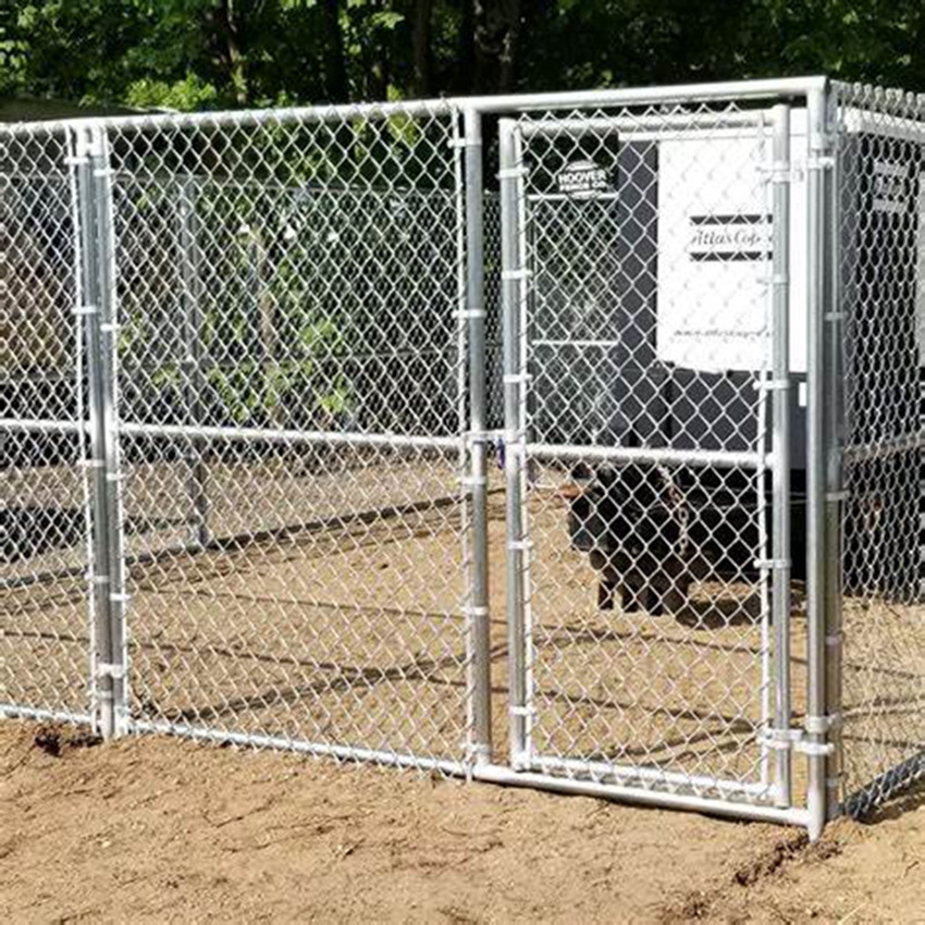 Factory Direct Sale Commercial  Galvanized Temporary dog kennel Chain Link Fence