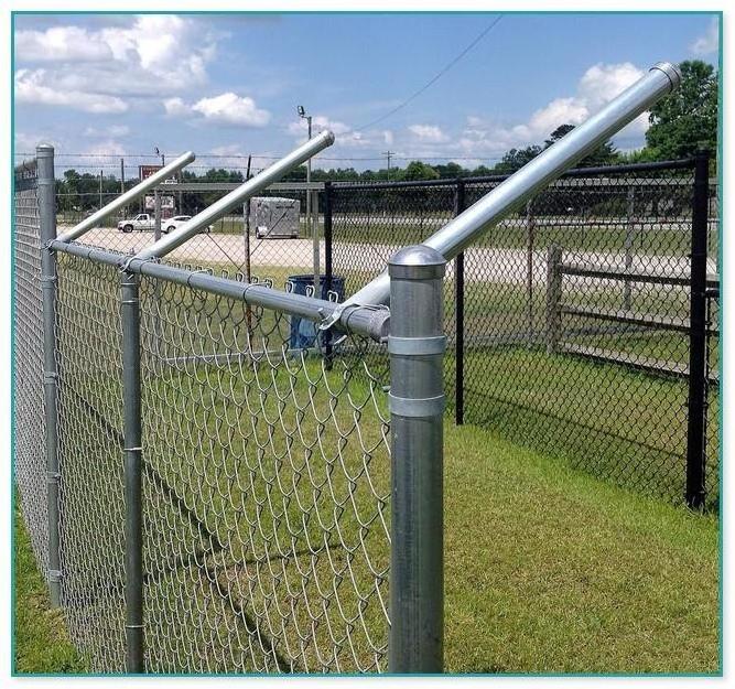 8ft 6 gauge black chain link fence extensions