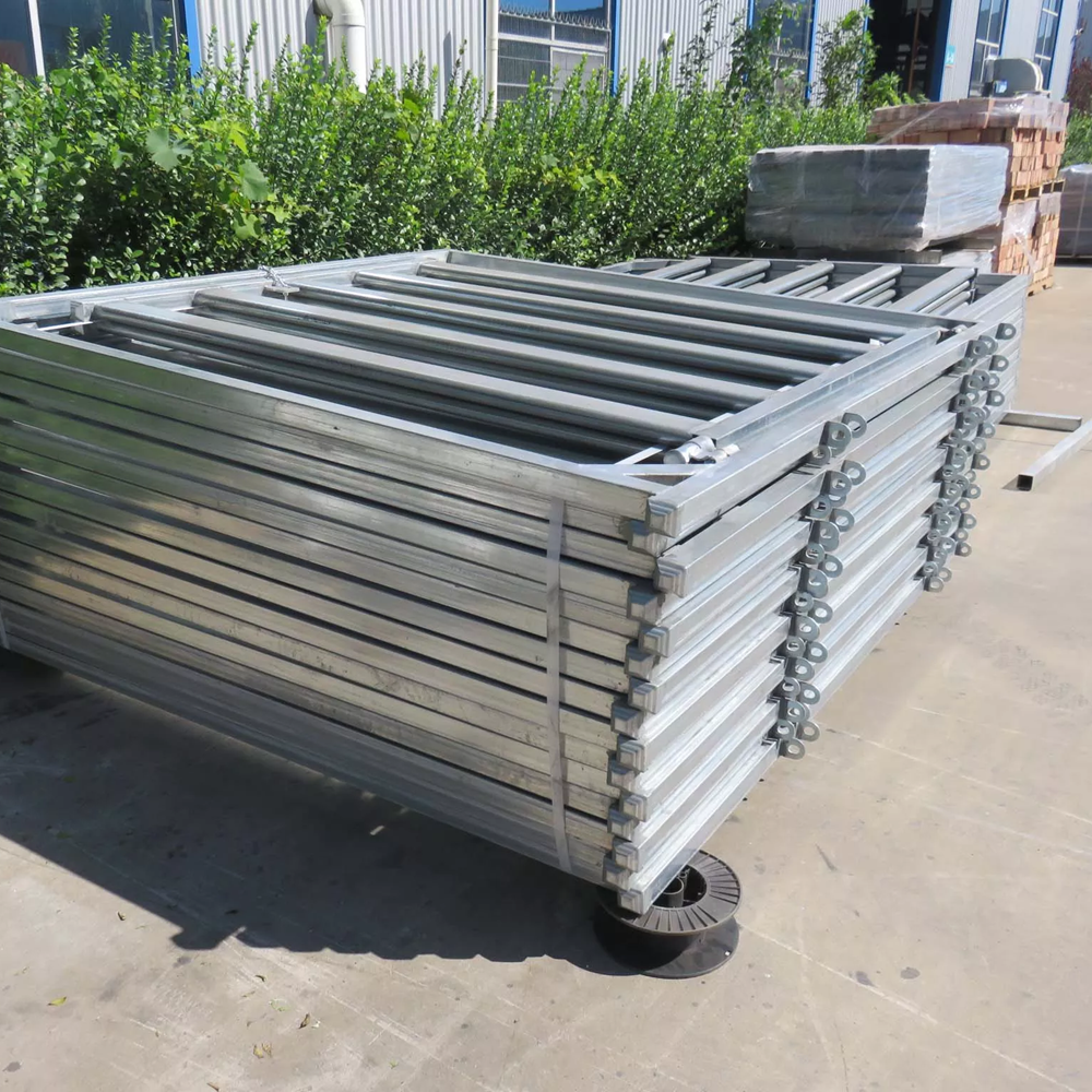 Hot sell wholesale bulk  10 ft duty  galvanized steel portable  livestock cattle/horse/ panel used corral panels