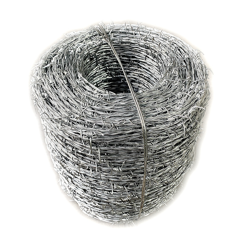 12*12 barb wire fence roll galvanized for Protecting Your Garden or Yard