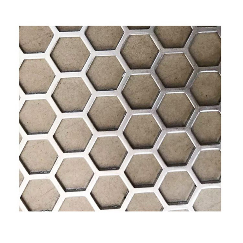 Hot sell philippines hexagonal  metal perforated sheet for fencing/radiator covers