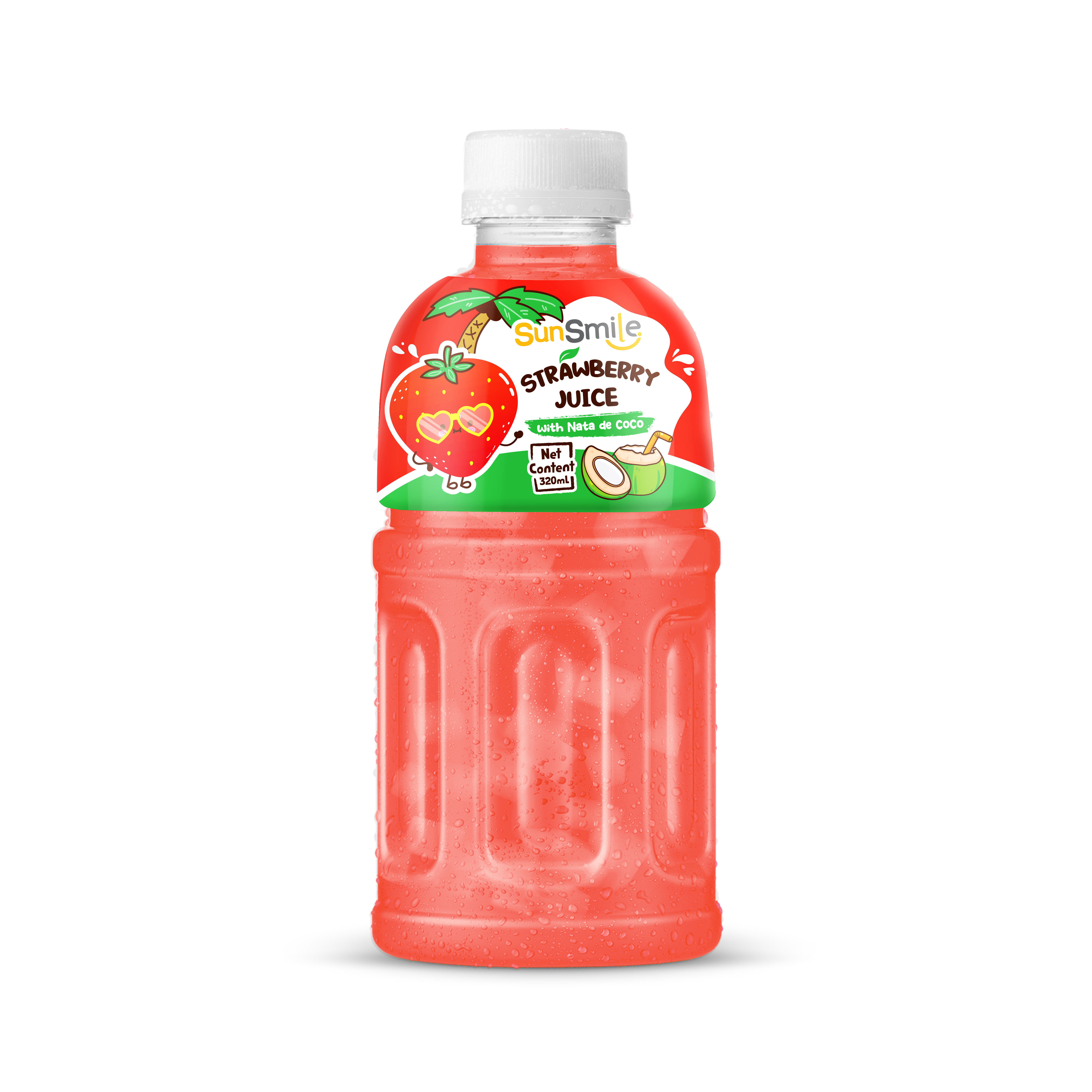 320ml Vinut SunSmile Orange juice with nata de coco fruit juice supplier private label ODM OEM service cheap price