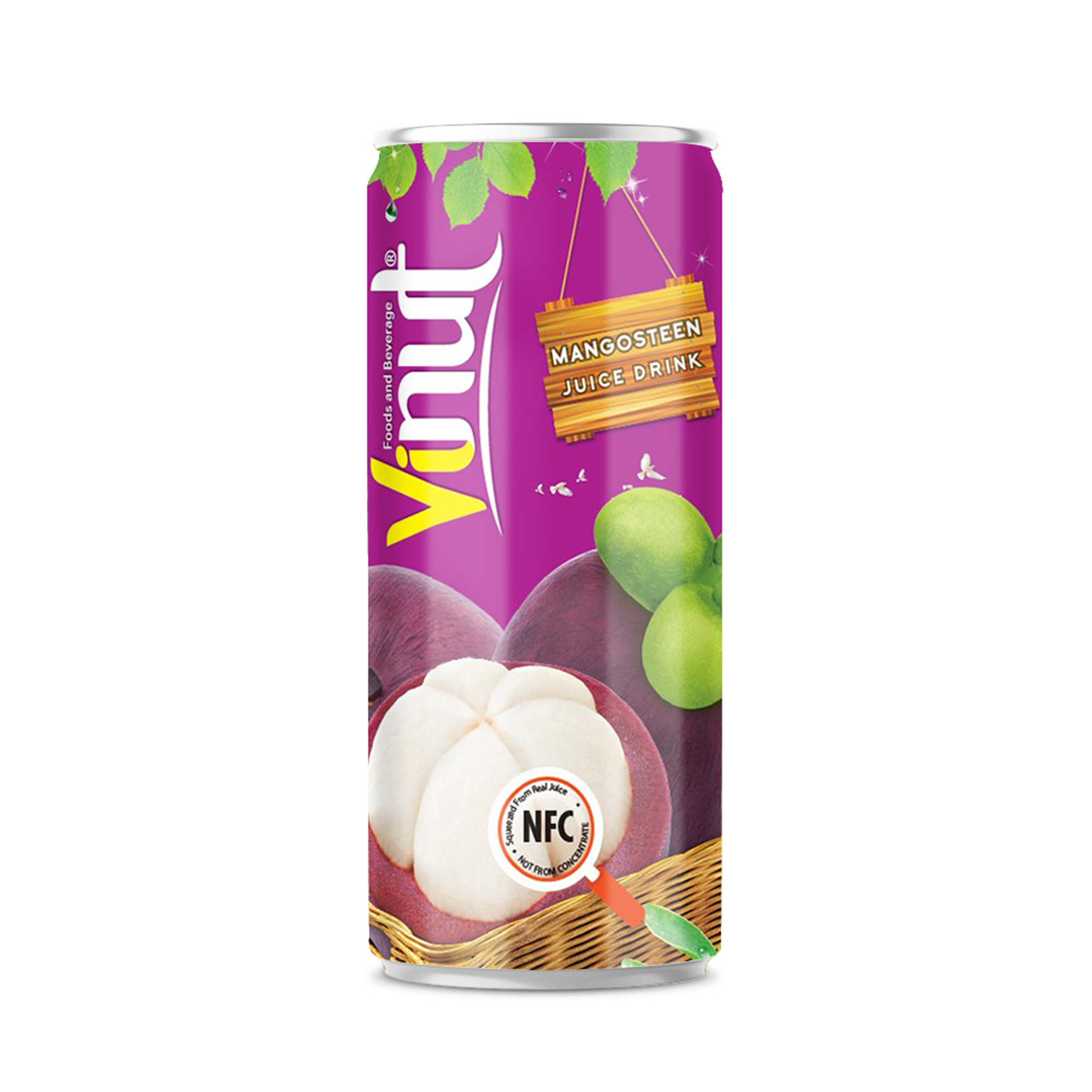 Mangosteen Juice with Pulp Tropical Drink VINUT NFC Tropical Drink Factory Formula for Fruit & Vegetable Juice ODM OEM Service