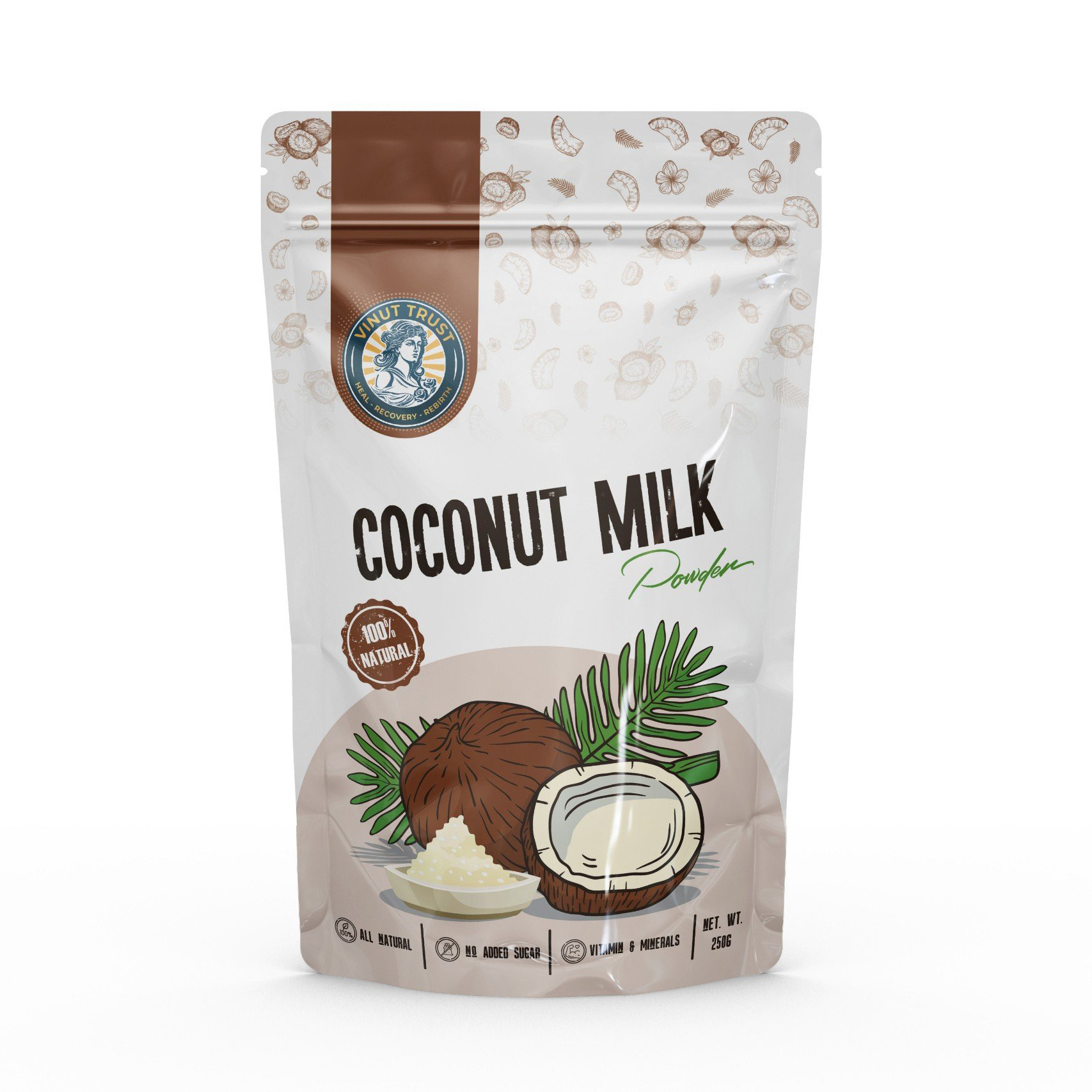 Vinut Trust Bulk Organic Coconut Milk Powder - 100% Natural, For Cooking & Beverage, Wholesale