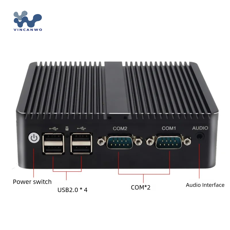 Vincanwo Hot-Selling Mini Industrial Computer May's New Release Nano-100 Intel Celeron Core 4+64g USB AUDIO VGA DDR3 US/EU