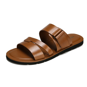 Classic Arabic Man Slipper Latest Design Mens Sandal Fashion Original Leather Sandals For Men