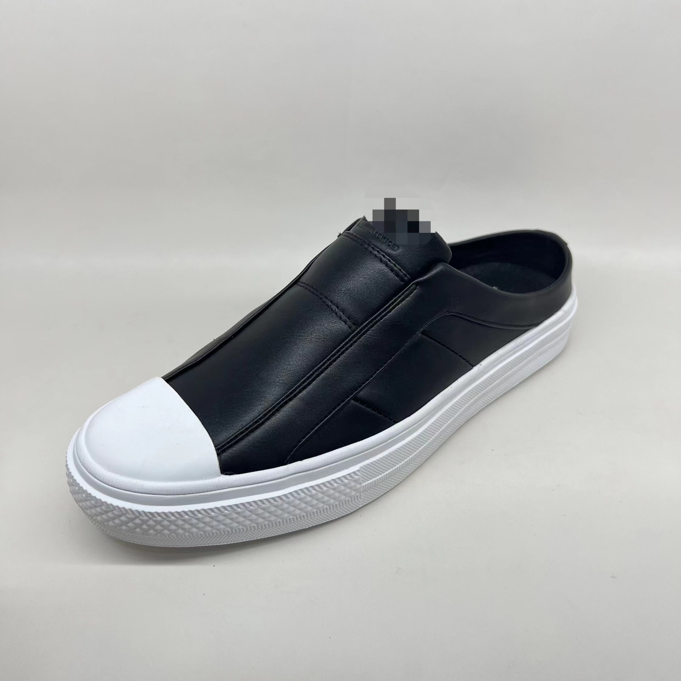 Competitive Price Comfortable White Half Tow Men Shoes Chaussures Hommes Slip-On Shoes For Man