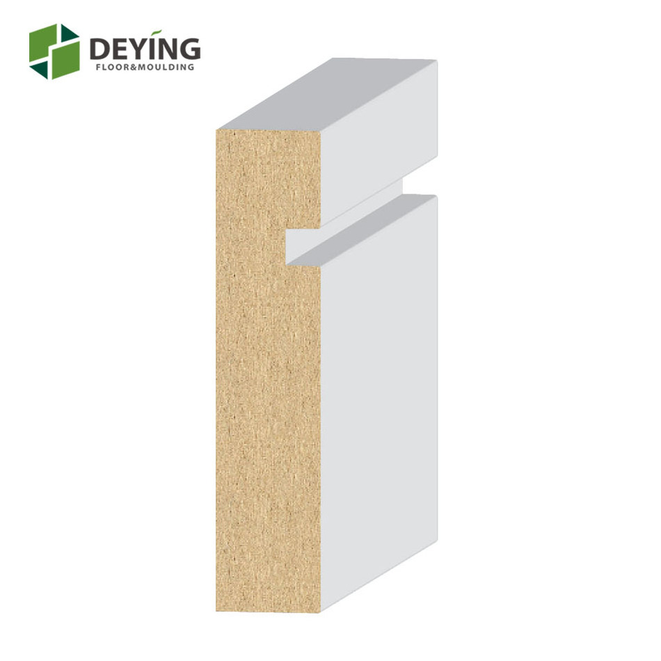 MDF Baseboard / White primed base molding / skirting