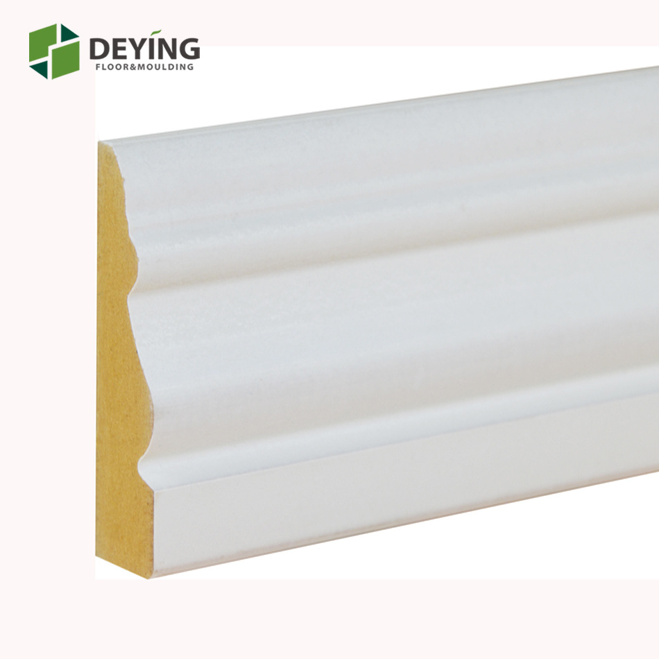 Painted Grade White primed MDF door casing trim moulding