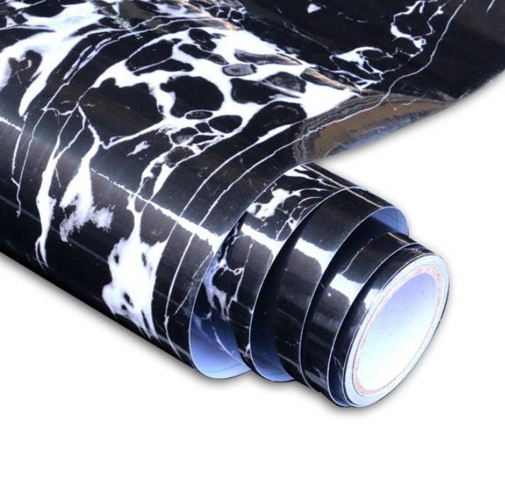 Gline ready to ship 60x200cm self adhesive black marble 3d wallpaper home decoration