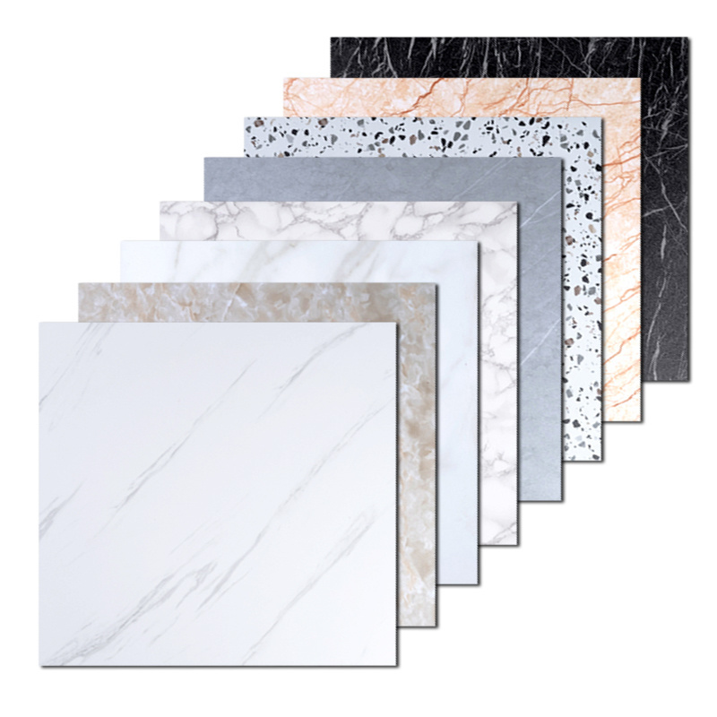 Fashion marble design self adhesive 3d floor sticker waterproof tile for bathroom wall decoration and floor tile anti-slip cover