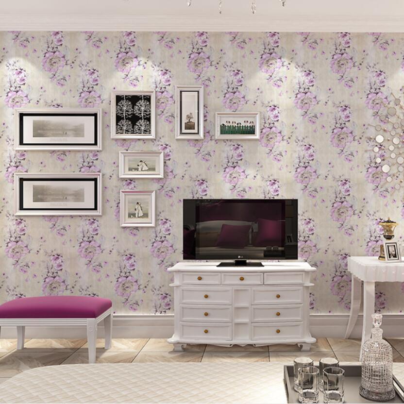 Peel and stick wallpaper floral Flower Wall paper for living room vinyl peel and stick Wallpaper Wall stickers for Girls